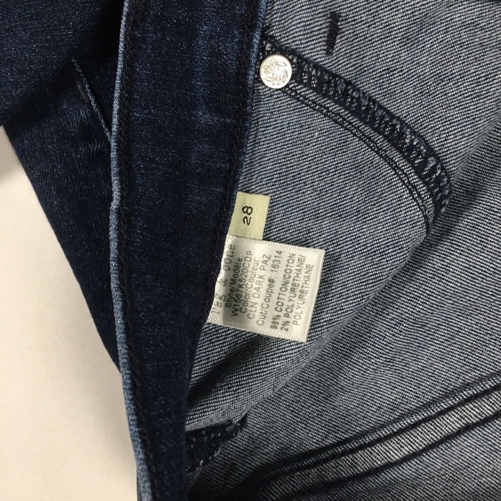 Rag & Bone • 10 Inch Capri Jean Size 28 Side Slit - Picture 8 of 8